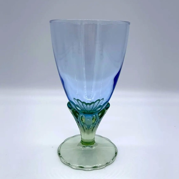 VTG BORMIOLI ROCCO BAHIA FOOTED GOBLET ITALY SET OF 4 5 5/8” JUICE WATER WINE DC - Picture 4 of 10